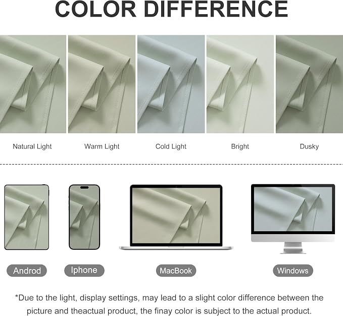RYB HOME Extra Wide Outdoor Curtains - Image 8