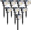 btfarm Solar Spot Lights Outdoor Waterproof, 8 Pack/3 Modes Motion Sensor Lights by btfarmdecorativelighting