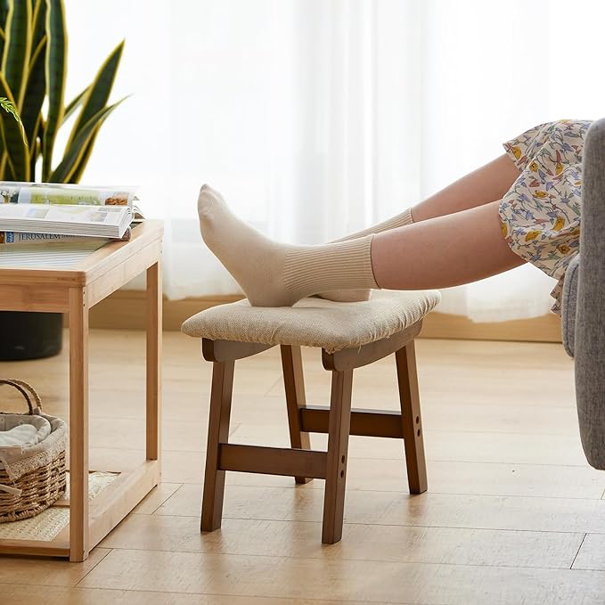 Foot Stool Ottoman Foot Rest Under Desk, Small Stool - Image 7