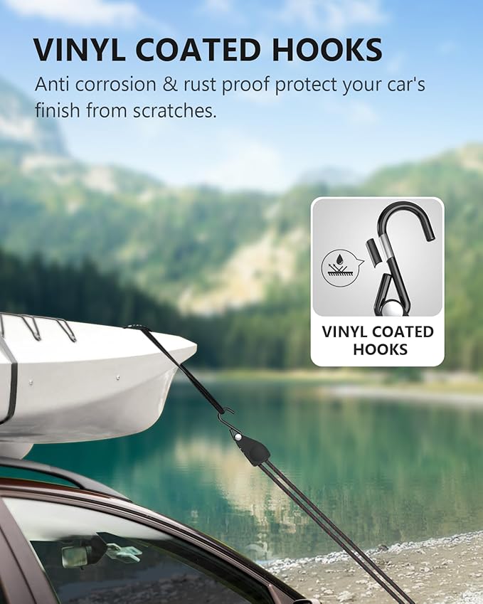 Kayak Tie Down Straps Ratchet, Kayak Straps - Image 5