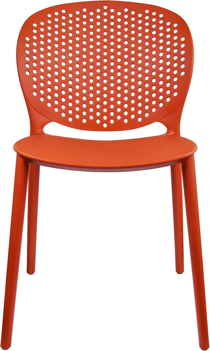 2xhome Set of 3 Patio Dining Chairs | Modern Stackable Outdoor Pool Side Chair - Image 8