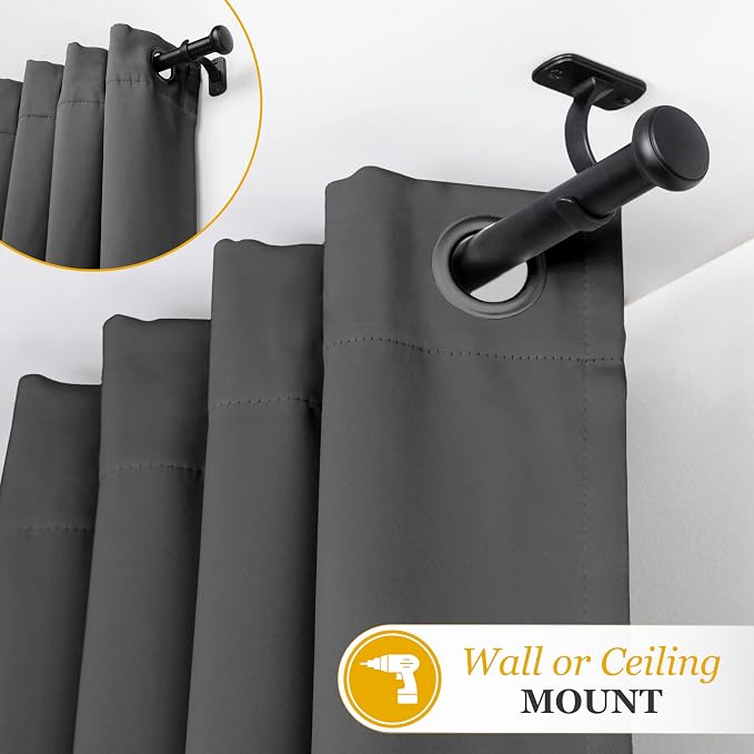 Kenney KN90001 1" Weaver Indoor/Outdoor Rust-Resistant Curtain Rod - Image 5