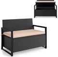 RELAX4LIFE Wicker Outdoor Bench by RELAX4LIFE