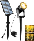 T-SUNUS Christmas Solar Landscape Spotlights Warm White 3000K Metal Lights by T-SUNUSLighting