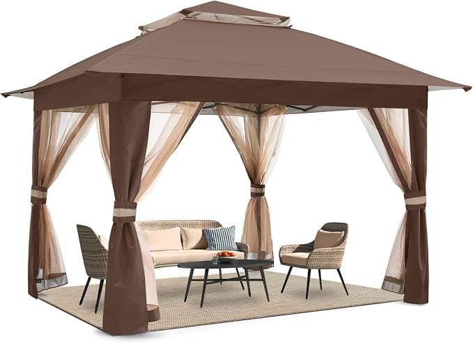 COOSHADE 13x13 Pop Up Gazebo Tent Outdoor Canopy Patio Shelter by COOSHADE