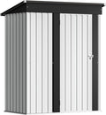 Devoko Outdoor Storage Shed 5 x 3 FT Lockable Metal Garden Shed Steel by DEVOKO