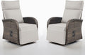 Belord Dual-Adjust Outdoor Swivel Recliner Chair – Reclining Patio Chair by Belord