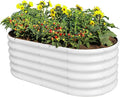 Land Guard 18“ Tall 4×2ft Galvanized Raised Garden Bed Kit, Galvanized Planter by LandGuard