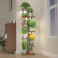 LASZOLA Black 6 Tier Wood Tall Plant Stand Indoor by LASZOLA