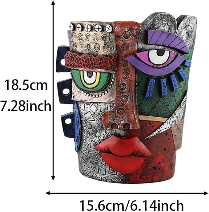 TOZLU Picasso Brutalist Beauty Face Flower Pot - Image 2