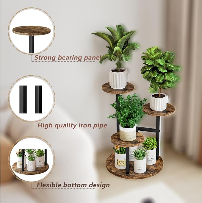 Plant Stand Indoor 4 Tier 5 Potted Multiple Flower Pot Holder - Image 4