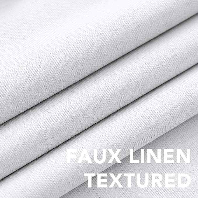 H.VERSAILTEX Linen Curtains 100% Blackout Curtains - Image 4