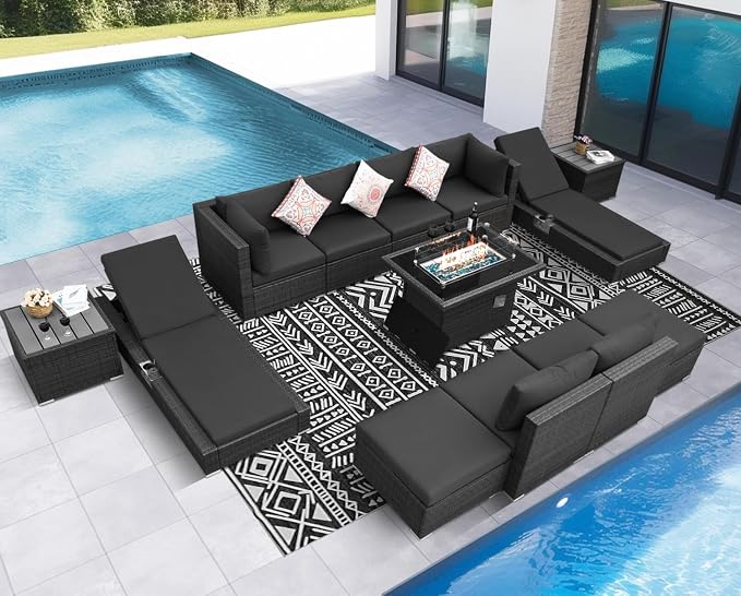 NICESOUL 13 Piece Patio Set by NICESOUL