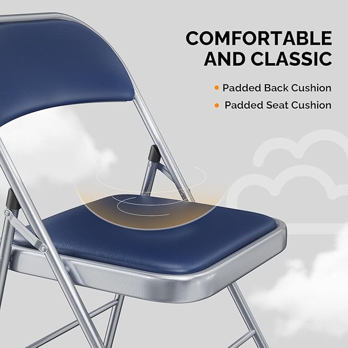 VINGLI 10 Pack Folding Chairs - Image 5