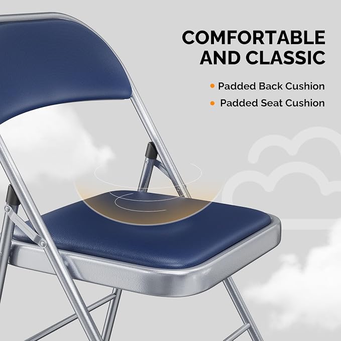 VINGLI 4 Pack Folding Chairs - Image 5