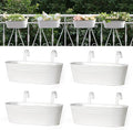 Dahey 4 Pcs Metal Iron Hanging Flower Pots by Dahey