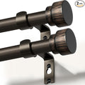 2 Pack Antique Brown Bronze Curtain Rods by Unknown
