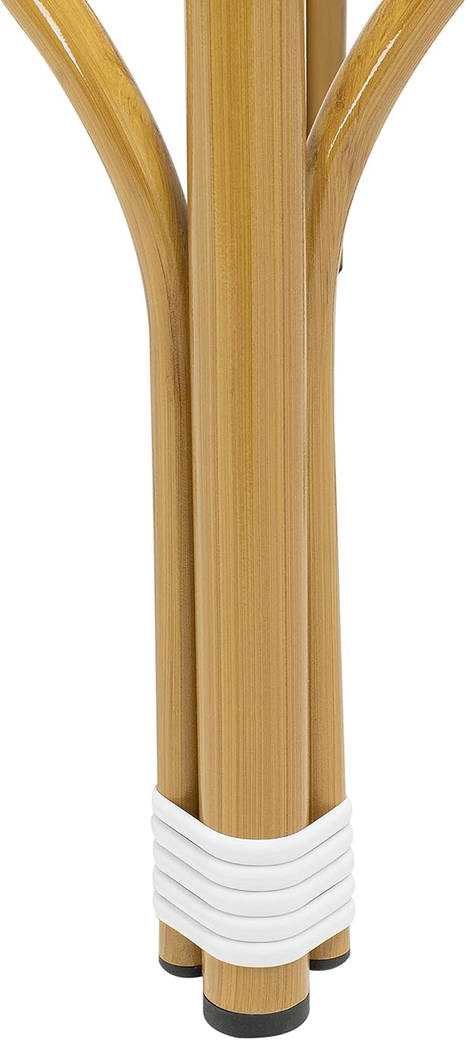 Safavieh Outdoor Collection Kipnuk White Stacking 30-inch Bar Stool - Image 8