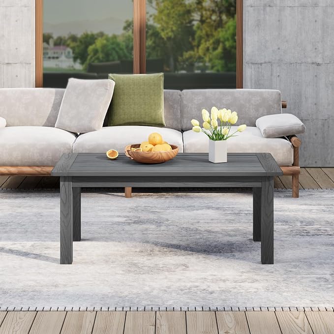 Stoog Outdoor Coffee Table, All-Weather HIPS Patio Coffee Table, - Image 2