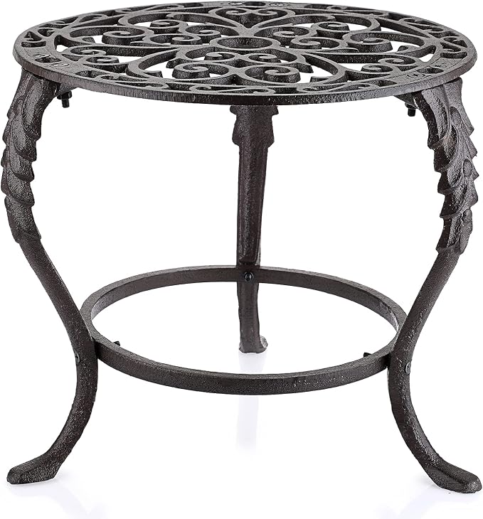 OwnMy Heavy Duty Cast Iron Plant Stand Vintage Iron Flower Pot Holder, Rustic by OwnMy