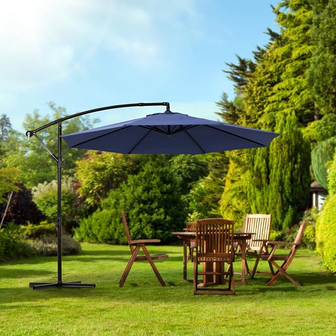 Backyard Expressions 10FT Cantilever Patio Umbrella – Outdoor Offset Hanging - Image 4