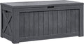 Flamaker Resin Deck Box 120 Gallon Waterproof Large Outdoor Indoor Storage Box by Flamaker