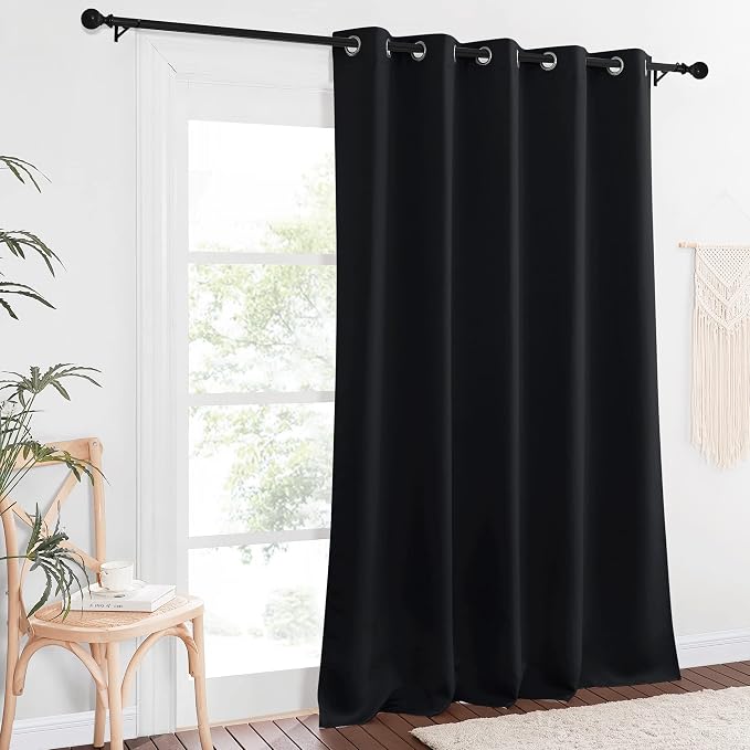 NICETOWN Black Out Living Room Curtain 118 inches Long, Grommet Thermal - Image 2