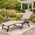 Kozyard Aluminum Outdoor Chaise Lounge Chair, Adjustable Reclining Patio Lounge by Kozyard