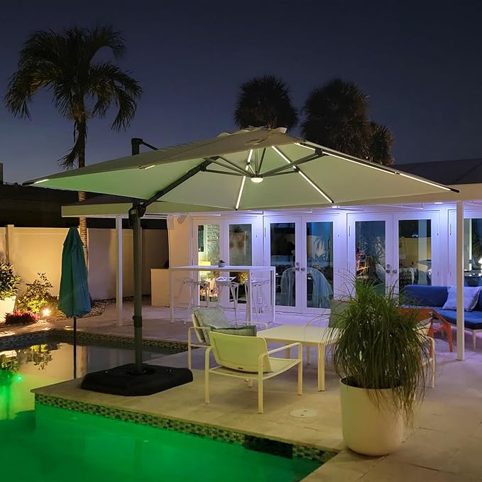 PURPLE LEAF 10 Feet Patio Umbrella - Image 3