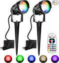 Halloween Christmas Spotlight Outdoor Color Changing Landscape Spotlights by Qeeanmo