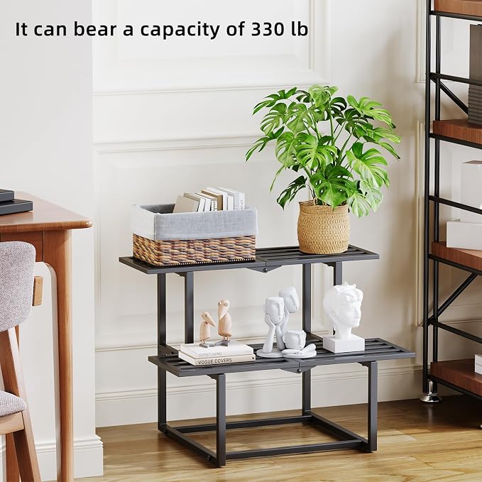 Metal Plant Stand, Foldable Heavy Duty Indoor, Window Iron Plant Shelf - Image 5