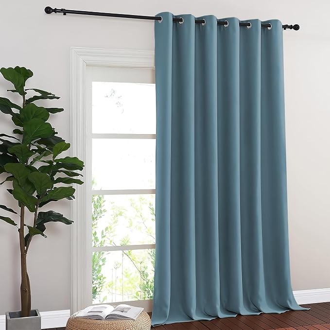 NICETOWN Smoky Blue Blackout Curtains - Image 7