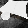 SUNNY GUARD Waterproof Sun Shade Sail 8' x 16' White Rectangle UV Block Sunshade by SUNNYGUARD