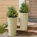 23.6" H Tall Planters for Outdoor Plants, 2 Pack Large Outdoor Planters for by Outdoorchairs