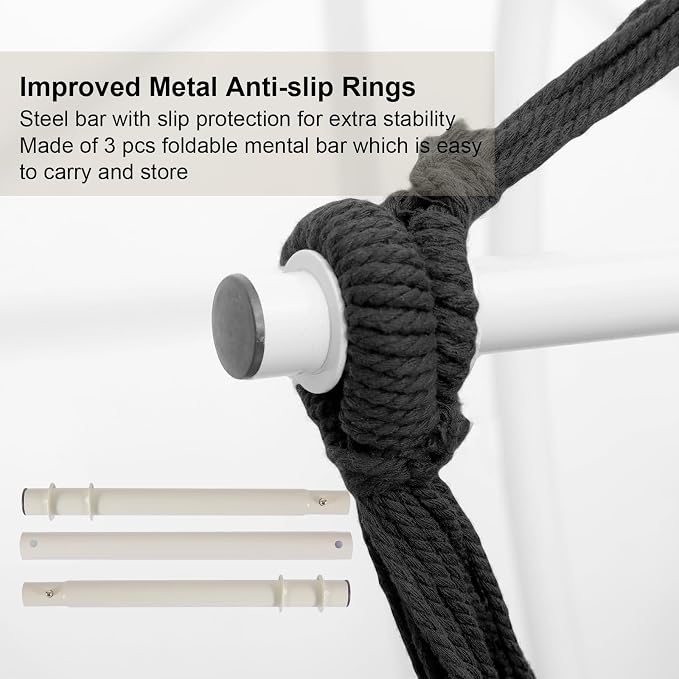 Hammock Chair, Hanging Rope Swing Seat - Image 6