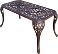 Oakland Living Mississippi Cast Aluminum Cocktail Table, 35-Inch by 18-Inch by Oakland+Living