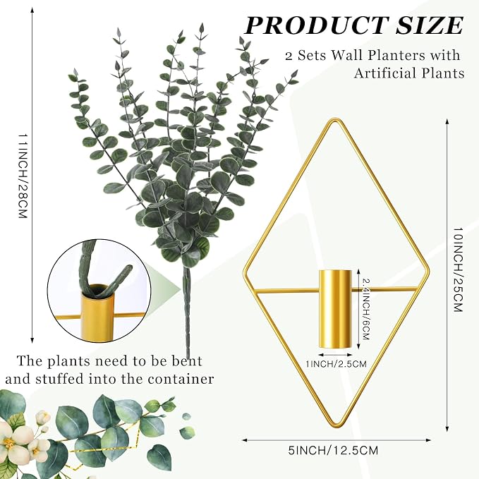 Jexine 8 Pcs Hanging Planters - Image 2