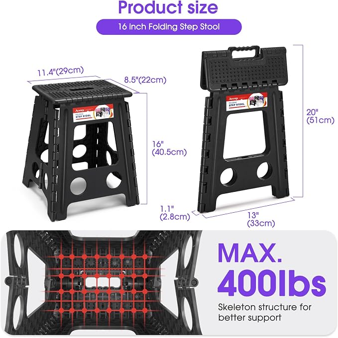 ACSTEP 16 Inch Folding Step Stool - Image 2