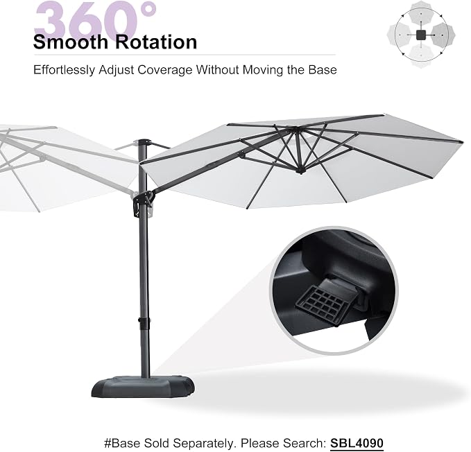 PURPLE LEAF 10 Feet Patio Umbrella - Image 8