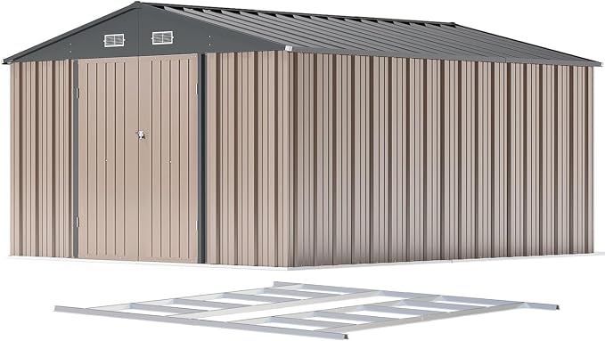 Patiowell 10 x 12 FT Metal Storage Shed - Image 8