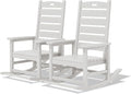 SERWALL Outdoor Rocking Chair Set of 2, Oversized Rocking Chair by SERWALL