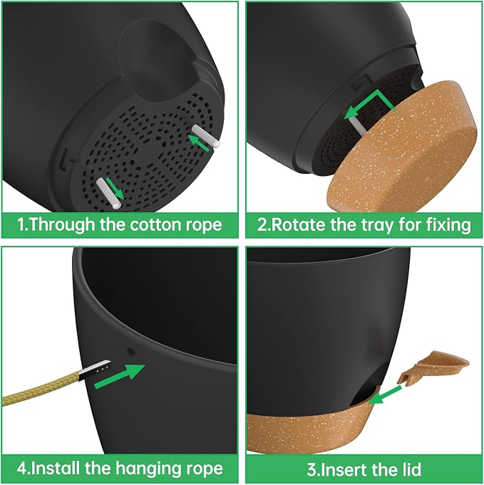ZMTECH 10 Inch Hanging Planters - Image 7