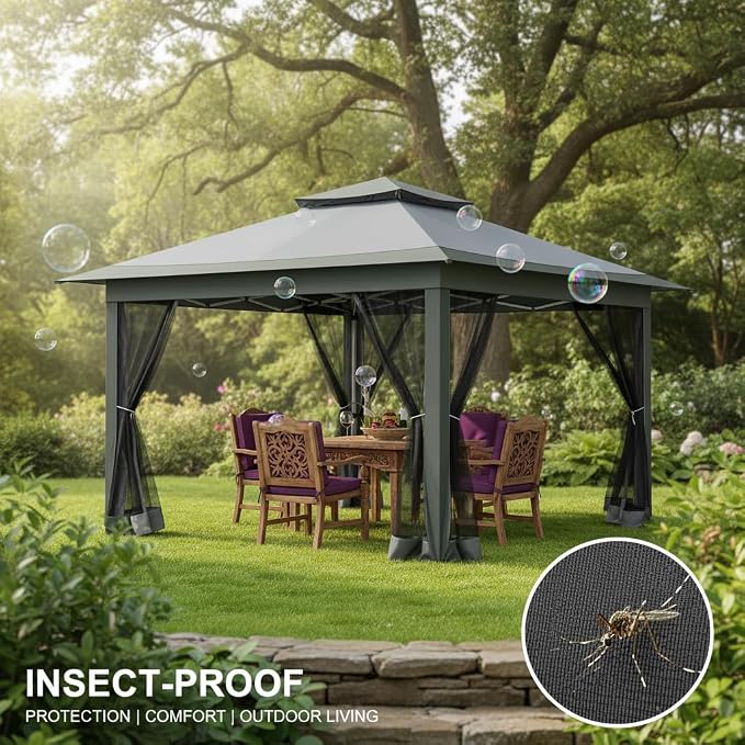 COBIZI 12x12 FT Pop up Gazebo on Clearance Outdoor pop up Canopy Tent, carpas - Image 8