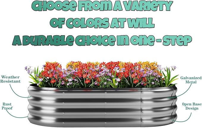 Metal Planter Garden Flower Bed Raised Beds - Image 4