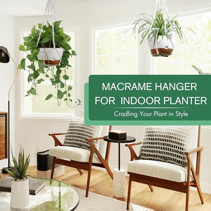 montresor Set of 2-8 Inch Hanging Planters - Image 2