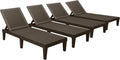 Devoko Outdoor Chaise Lounge Chair Set of 4 by DEVOKO
