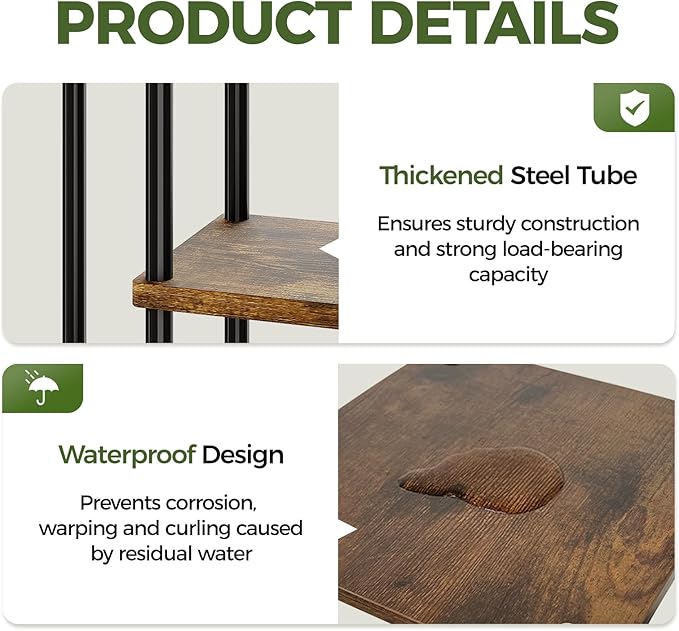 Bamworld Plant Shelf with Grow Light - Image 7