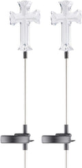 Alpine Corporation 34" Tall Outdoor Solar Powered Cross Pathway Light Stakes by AlpineCorporation