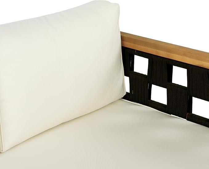 Christopher Knight Home Rosie Acacia Wood Outdoor Daybed Sofa - Image 12