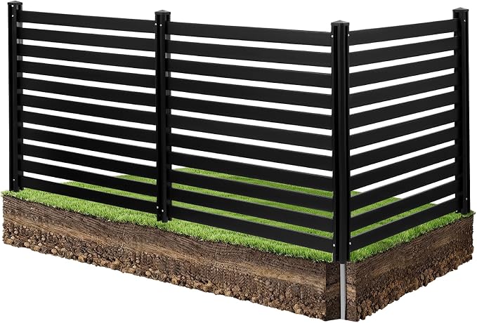 VEVOR 3 Panels Outdoor Privacy Screen, 50 x 48 in Air Conditioner Fence by VEVOR